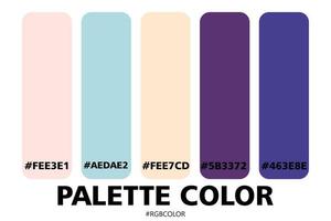 A Collection of Accurately Color Palettes with Codes, Perfect for use by illustrators vector