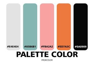 A Collection of Accurately Color Palettes with Codes, Perfect for use by illustrators vector