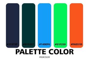 A Collection of Accurately Color Palettes with Codes, Perfect for use by illustrators vector