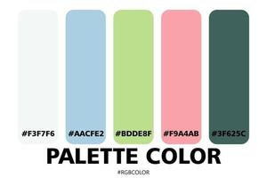 A Collection of Accurately Color Palettes with Codes, Perfect for use by illustrators vector