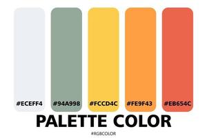 A Collection of Accurately Color Palettes with Codes, Perfect for use by illustrators vector