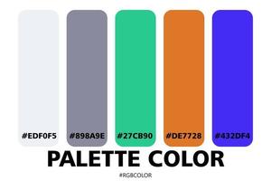 A Collection of Accurately Color Palettes with Codes, Perfect for use by illustrators vector