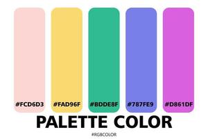 A Collection of Accurately Color Palettes with Codes, Perfect for use by illustrators vector