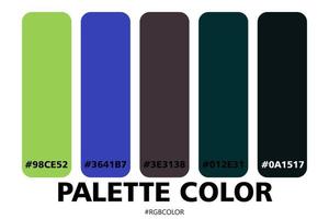 A Collection of Accurately Color Palettes with Codes, Perfect for use by illustrators vector