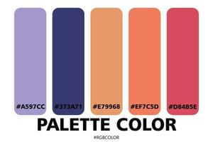 A Collection of Accurately Color Palettes with Codes, Perfect for use by illustrators vector