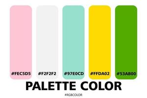 A Collection of Accurately Color Palettes with Codes, Perfect for use by illustrators vector