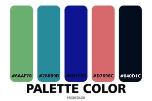 A Collection of Accurately Color Palettes with Codes, Perfect for use by illustrators vector