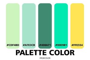 A Collection of Accurately Color Palettes with Codes, Perfect for use by illustrators vector