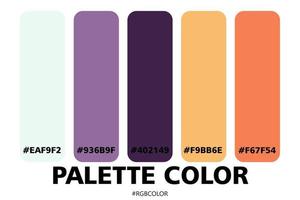 A Collection of Accurately Color Palettes with Codes, Perfect for use by illustrators vector