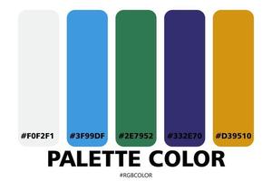 A Collection of Accurately Color Palettes with Codes, Perfect for use by illustrators vector