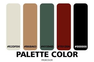 A Collection of Accurately Color Palettes with Codes, Perfect for use by illustrators vector