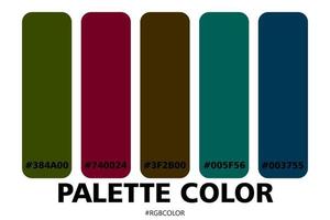 A Collection of Accurately Color Palettes with Codes, Perfect for use by illustrators vector