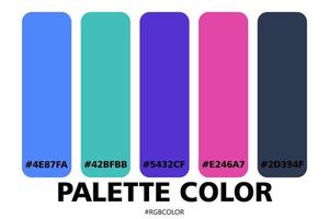 A Collection of Accurately Color Palettes with Codes, Perfect for use by illustrators vector