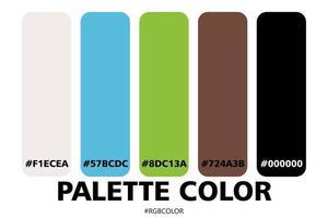 A Collection of Accurately Color Palettes with Codes, Perfect for use by illustrators vector