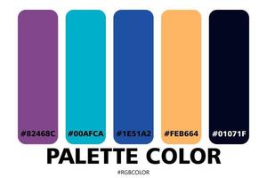 A Collection of Accurately Color Palettes with Codes, Perfect for use by illustrators vector