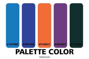 A Collection of Accurately Color Palettes with Codes, Perfect for use by illustrators vector