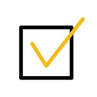 Check mark symbol icon tick vector illustration choice vote. Correct check mark approved green button. Yes or right checkmark box success element shape agreement select agree. Good done survey icon