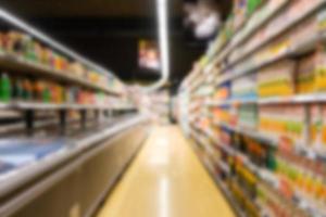 Abstract blurred in supermarket photo