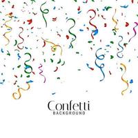 Abstract decorative colorful confetti background vector