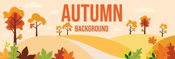 Autumn background design vector image