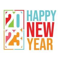 Happy new year 2023 greeting vector