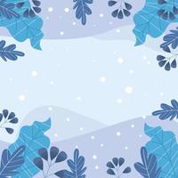 fondo de invierno abstracto moderno adecuado para bodas de invierno y tarjeta de feliz navidad vector