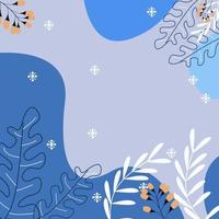 Modern abstract winter background suitable for winter wedding and merry christmas card vector