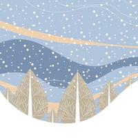 Modern abstract winter background suitable for winter wedding and merry christmas card vector