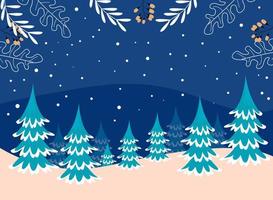 Modern abstract winter background suitable for winter wedding and merry christmas card vector