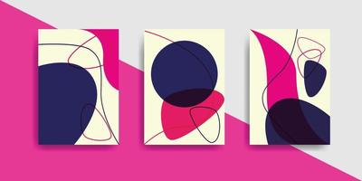 Collection cover and poster design with abstract shape. Eps 10. vector