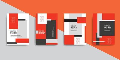 Creative book cover design with minimalistic style. vector