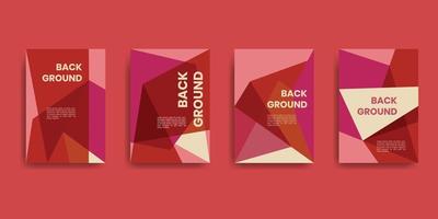 Trendy abstract colorful geometric and curve vector illustration. Cover and poster design template set.