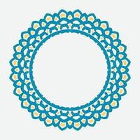 Retro abstract pattern with greek ornament on white background. round ornament decoration. vector