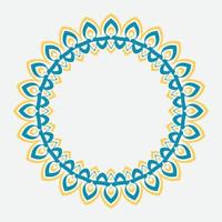 Retro abstract pattern with greek ornament on white background. round ornament decoration. vector