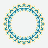 Retro abstract pattern with greek ornament on white background. round ornament decoration. vector