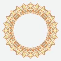 circle frame. round ornament. Wreath for design, logo template. vector