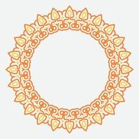 circle frame. round ornament. Wreath for design, logo template. vector