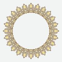 circle frame. round ornament. Wreath for design, logo template. vector