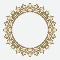 circle frame. round ornament. Wreath for design, logo template. vector