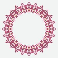circle frame. round ornament. Wreath for design, logo template. vector