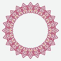 circle frame. round ornament. Wreath for design, logo template. vector