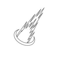 vector de logotipo de meteorito