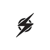 power lighting electric icon logo vector