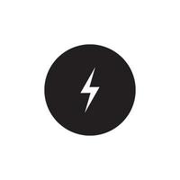 logotipo de icono eléctrico de iluminación de energía vector