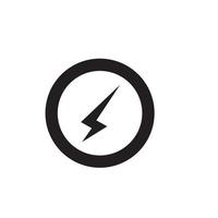 power lighting electric icon logo vector