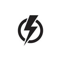 power lighting electric icon logo vector