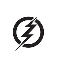 power lighting electric icon logo vector