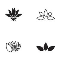 Beauty Vector lotus flowers design logo Template icon