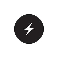 logotipo de icono eléctrico de iluminación de energía vector