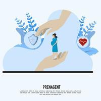 Pregnancy health, Pregnancy and Childbirth Hospital, Maternal and infant health, Save Pregnancy. Ready to Provide Services for pregnancy. vector